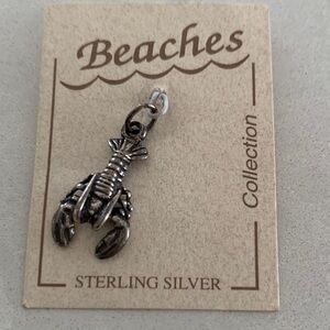 Sterling Silver Lobster Bracelet Charm